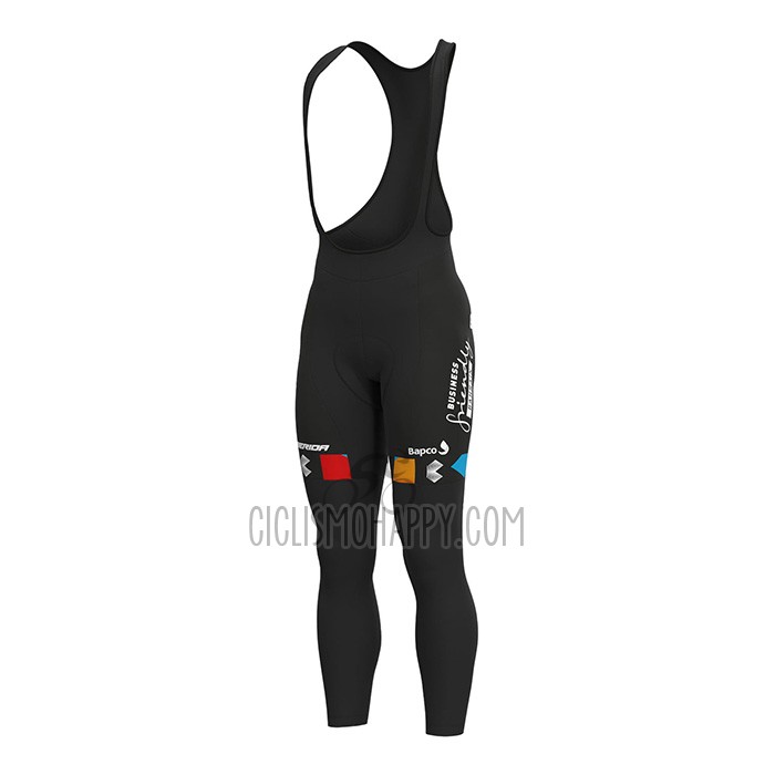 Bahrain Victorious Cycling Jersey Bib Tight 2022 Long Sleeve Red